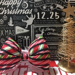 Xmas🎄キャンディブラック🎄シェルティ用リボン