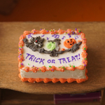 ミニチュア　ハロウィンシートケーキ （オレンジ）