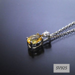 SV925シトリンのネックレス♡