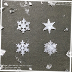 4種類の雪の結晶ピアス