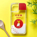 チワワのキラキラお砂糖 グリッターケース 犬 チワワ スマホケース iPhone12 iPhone11 iphone13 メンズ SE3 第3世代