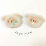 おめかしひつじのブローチ