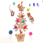 小鳥がとまるクリスマスツリーオーナメント【B】