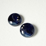 Deep Blue Sky, Starry Sea深い青の夜空スタッドイヤリング