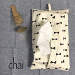 ◇再販◇シンプルなリボンのティッシュボックスカバー◇