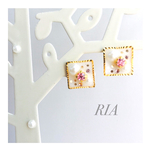 【再販】♢Snow&Pinkピアス♢❤300