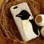 ペンギン×王冠×アイフォンケース