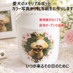専用窯がなくても自宅オーブンで出来るポーセリンアート、カラー写真から作るオリジナルの白磁＆ガラス用転写紙　記念の1枚　1点もの　プレゼントにも