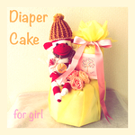 一点のみ＊ソックスモンキー付☆オムツケーキ