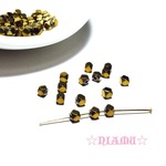 【天然石ビーズ】ヘマタイト　ゴールド　3mm 10粒　ハンドメイド素材