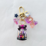 ANIMAL MINI BOTTLE🫙♡ハロウィンボトル　　シャカシャカ　キーホルダー　レジン　アニマル　スイーツ　プレゼント　ミニチュア　フェイクスイーツ　ボトル　キャンディー　くま　ハロウィン