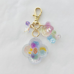 ANIMAL BOX♡和菓子ベア　　　　シャカシャカ　キーホルダー　レジン　アニマル　スイーツ　プレゼント　ミニチュア　フェイクスイーツ　ジュエル　マルチカラー　パステルカラー　和菓子　ドロップ