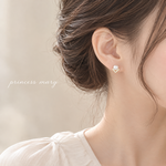 ワインレッド♡スワロハートのツイストbijouピアス