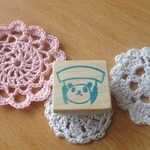 【ワケあり価格/送料込】パンダの旗枠はんこ