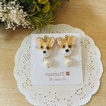 🐾わんこイヤリング🐶コーギー🐾