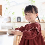 【80〜110size】ずぼっと着れる 袖フリルワンピース　ミックスベリー