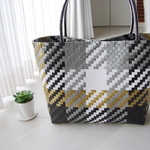 【ご予約品】秋冬シックなチェック風トート（Ｍサイズ）