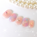 New♡雪の結晶 チークネイル【両面テープ付】