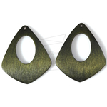 BSC-106-G【4個入り】ダイヤモンドウッドビーズ,rhombus Wooden Beads 