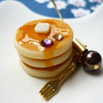 ホットケーキのストラップ