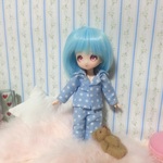 水色 パジャマ オビツ11