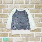 暖かい♡カラフルな刺繍のドットのもこもこトレーナー