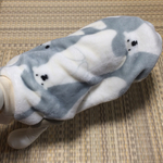 【サイズが合えばお買い得】しろくまもふもふ タンクトップ【ブルー】