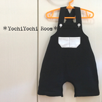 再販3!!スウェットのモノトーンサロペット♡ブラック