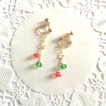 《メリクリSALE》クリスマスカラー✴︎星に願いを。【イヤリングorピアス】