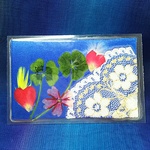 新作 華咲く白蛇 お守り 金運☆☆100万円の帯封 クローバー 押し花  財布