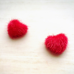 再販3❤️SALE⭐️︎ハートふわふわピアス