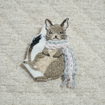 デグーの刺繍ブローチ＊マフラー＊