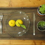 ナチュラル　カフェトレイ　