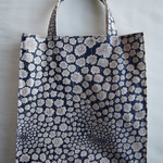 マチ付きバッグ*リバティ*Grand Royall *ネイビー*33×30×５㎝