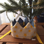 baby crown*birthday crown《denim×twinkle star》