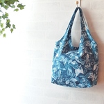 くったりバッグミニ　青い蝶