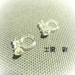 再販!! 一粒スワロのノンホール樹脂ピアス