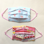 耳が痛くなりにくい小学生用立体マスク 2枚セット女の子