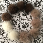 ①new❣️上質ブラウン系✴︎ミンクファー ♡ふわもこ【10個set】