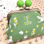 がま口 ＊CAT＆BIRD＊green