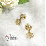 ビジュー×雪の結晶pierce.earring