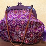 MADAME CHIGNON　がま口クラッチバッグ（持ち手付）　01001