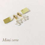 小さなお花 貼るピアス シールピアス