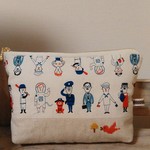 ふかふか働くおじさんポーチ　きなり