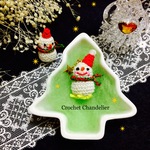 『ミニチュア🎄スノーマン(白)』