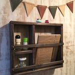 ウォールiPad マガジンラック チョコレート