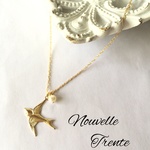 k14gf＊Swallow&淡水Pearl Necklace