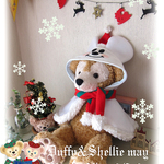ダッフィー*シェリーメイ♪★クリスマス★スノーミッキー ケープ♪Ｓサイズ