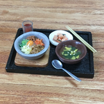 『焼肉屋さんでランチ♪②』●石焼きビビンバ・たまごスープ等●ミニチュアフード