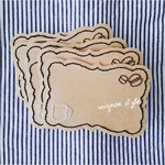 カフェ風 刺繍 メッセージカード サンキューカード